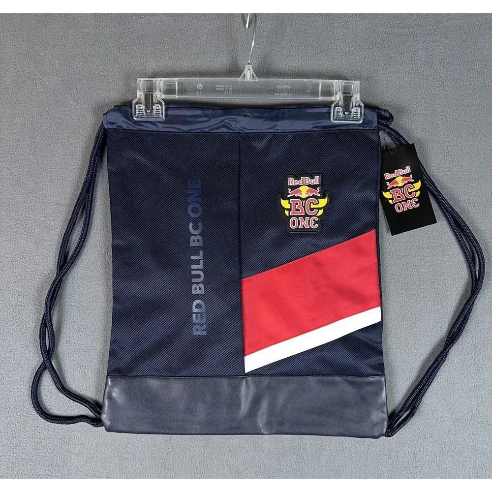 Red Bull‎ BC One Drawstring Bag Backpack Navy Blue B Boy Dancing Lightweight